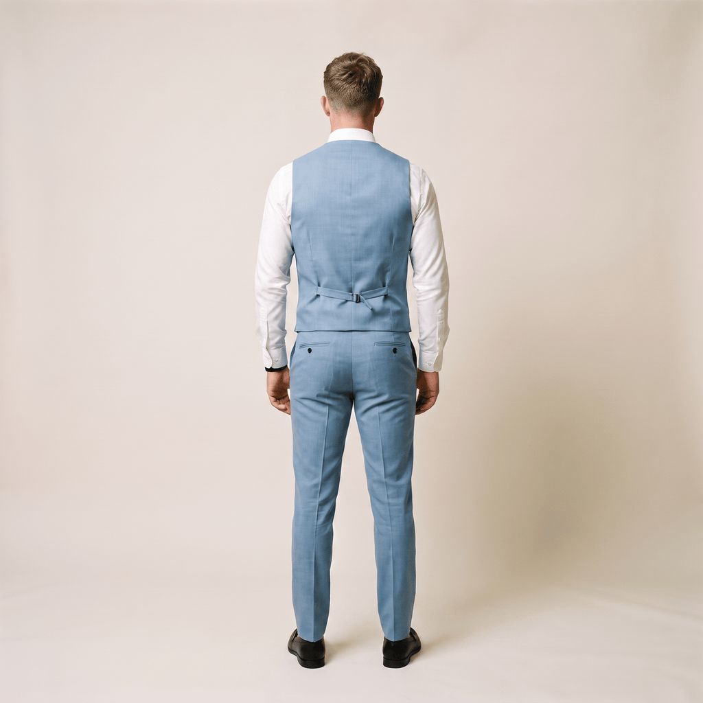 Tiavllya Tiavllya Mens Suit 2 Piece Slim Fit Suit for Men Suit Set for Wedding Groom (Vest+Pants)