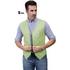 Tiavllya Tiavllya Mens waistcoat Flat Linen V Neck Waistcoat For Wedding