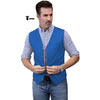 Tiavllya Tiavllya Mens waistcoat Flat Linen V Neck Waistcoat For Wedding