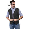 Tiavllya Tiavllya Mens waistcoat Flat Linen V Neck Waistcoat For Wedding