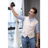 Tiavllya Tiavllya Mens waistcoat Flat Linen V Neck Waistcoat For Wedding