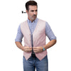 Tiavllya Tiavllya Mens waistcoat Flat Linen V Neck Waistcoat For Wedding