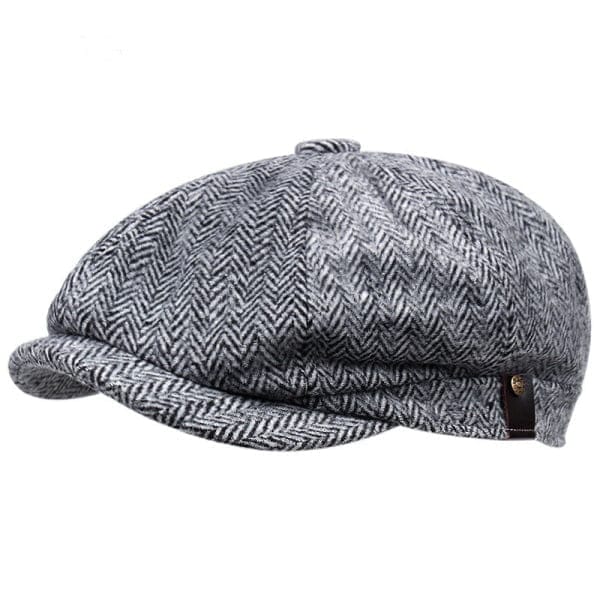 Tiavllya Tiavllya Retro Hat Man Literary Fashion Herringbone Octagonal Hat