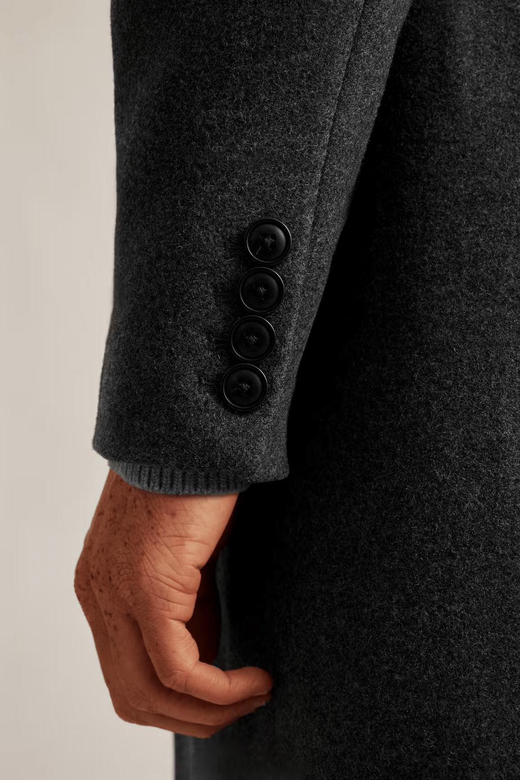 Tiavllya Tiavllya Tiavllya Men's Casual Tweed Single Button Long Tweed Lapel Suit Jacket