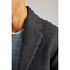 Tiavllya Tiavllya Tiavllya Men's Casual Tweed Single Button Long Tweed Lapel Suit Jacket