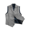 Tiavllya Tiavllya Vintage Classic Slim Tweed Herringbone Notched Lapel Waistcoat