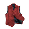 Tiavllya Tiavllya Vintage Classic Slim Tweed Herringbone Notched Lapel Waistcoat