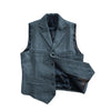Tiavllya Tiavllya Vintage Classic Slim Tweed Herringbone Notched Lapel Waistcoat