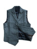 Tiavllya Tiavllya Vintage Classic Slim Tweed Herringbone Notched Lapel Waistcoat
