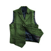 Tiavllya Tiavllya Vintage Classic Slim Tweed Herringbone Notched Lapel Waistcoat