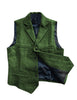 Tiavllya Tiavllya Vintage Classic Slim Tweed Herringbone Notched Lapel Waistcoat