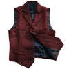 Tiavllya Tiavllya Vintage Classic Slim Tweed Herringbone Notched Lapel Waistcoat