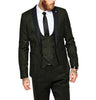 Tiavllya Tiavllya Vintage Classical 3 Piece Mens Suit Herringbone Notch Lapel Tuxedo (Blazer Vest+Pants)