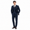 Tiavllya Tiavllya Vintage Classical 3 Pieces Mens Suit Herringbone Tweed Notch Lapel Tuxedos (Blazer+vest+Pants)