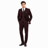 Tiavllya Tiavllya Vintage Classical 3 Pieces Mens Suit Herringbone Tweed Notch Lapel Tuxedos (Blazer+vest+Pants)