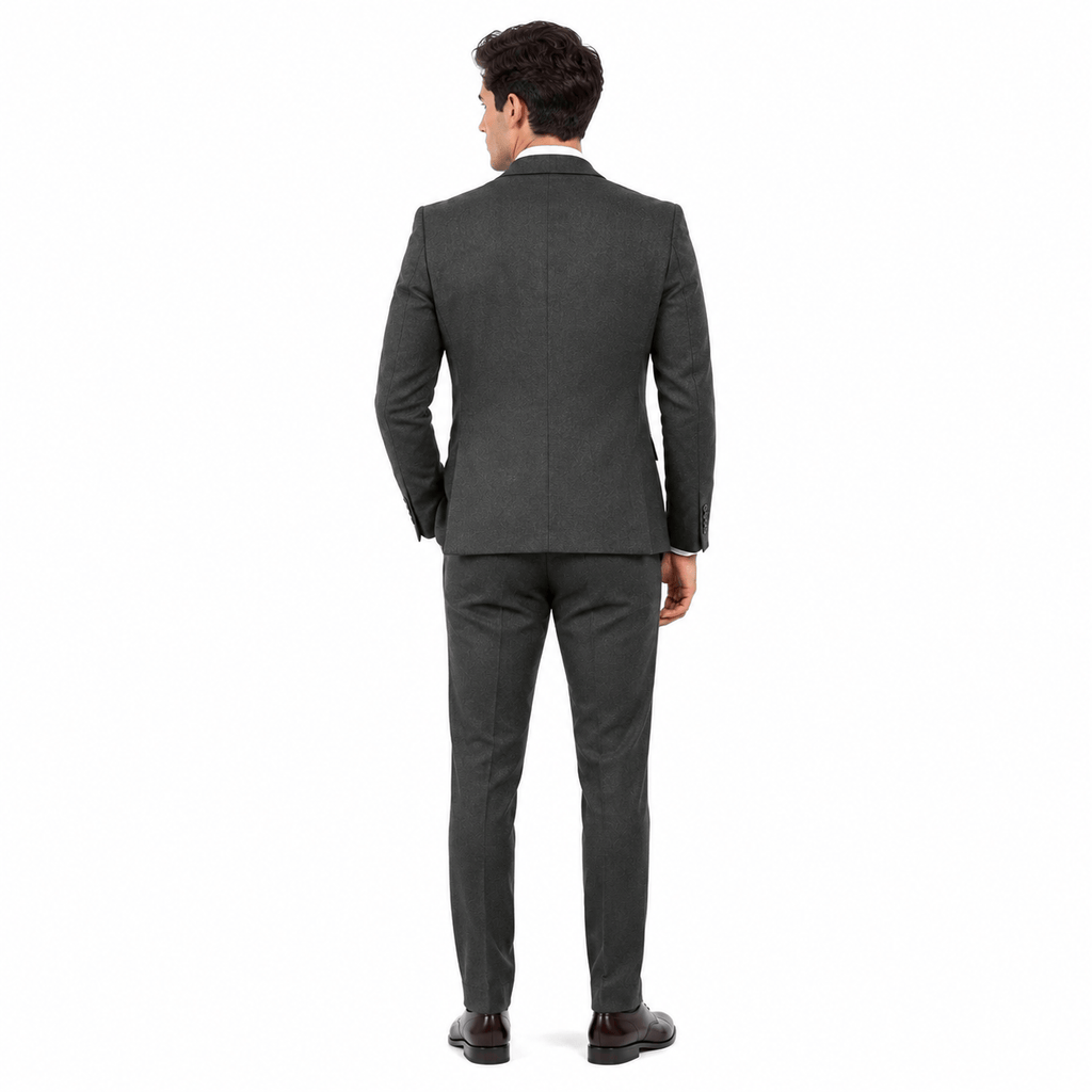 Tiavllya Tiavllya Vintage Classical 3 Pieces Mens Suit Herringbone Tweed Notch Lapel Tuxedos (Blazer+vest+Pants)