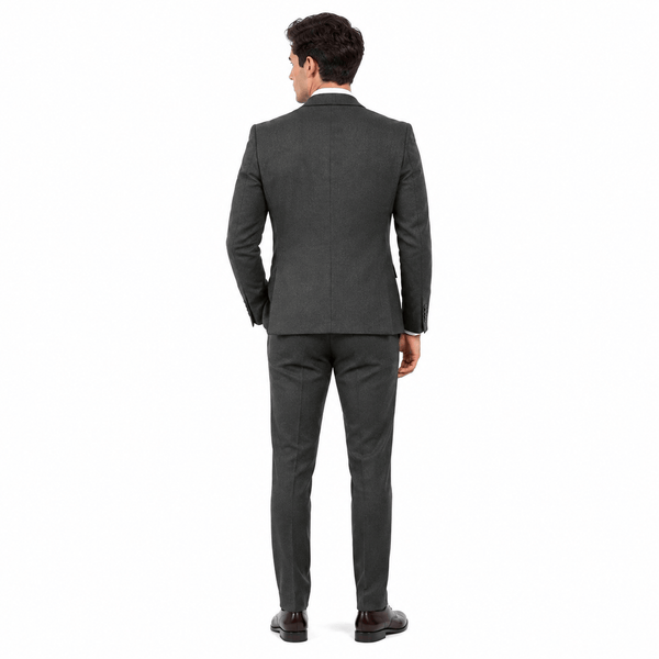Tiavllya Tiavllya Vintage Classical 3 Pieces Mens Suit Herringbone Tweed Notch Lapel Tuxedos (Blazer+vest+Pants)