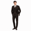 Tiavllya Tiavllya Vintage Classical 3 Pieces Mens Suit Herringbone Tweed Notch Lapel Tuxedos (Blazer+vest+Pants)