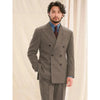 Tiavllya Tiavllya Vintage Classical Men's 2 Piece Suit Herringbone Tweed Peak Lapel Tuxedos (Blazer+Pants)