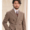 Tiavllya Tiavllya Vintage Classical Men's 2 Piece Suit Herringbone Tweed Peak Lapel Tuxedos (Blazer+Pants)