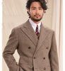 Tiavllya Tiavllya Vintage Classical Men's 2 Piece Suit Herringbone Tweed Peak Lapel Tuxedos (Blazer+Pants)