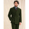 Tiavllya Tiavllya Vintage Classical Men's 2 Piece Suit Herringbone Tweed Peak Lapel Tuxedos (Blazer+Pants)