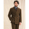 Tiavllya Tiavllya Vintage Classical Men's 2 Piece Suit Herringbone Tweed Peak Lapel Tuxedos (Blazer+Pants)