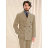 Tiavllya Tiavllya Vintage Classical Men's 2 Piece Suit Herringbone Tweed Peak Lapel Tuxedos (Blazer+Pants)