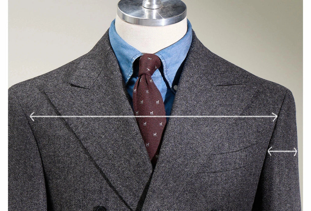 Tiavllya Tiavllya Vintage Classical Men's 2 Piece Suit Herringbone Tweed Peak Lapel Tuxedos (Blazer+Pants)