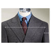 Tiavllya Tiavllya Vintage Classical Men's 2 Piece Suit Herringbone Tweed Peak Lapel Tuxedos (Blazer+Pants)