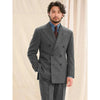 Tiavllya Tiavllya Vintage Classical Men's 2 Piece Suit Herringbone Tweed Peak Lapel Tuxedos (Blazer+Pants)
