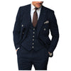 Tiavllya Tiavllya Vintage Classical Men's 3 Piece Suit Herringbone Tweed Notch Lapel Tuxedos (Blazer+vest+Pants)
