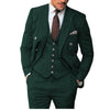 Tiavllya Tiavllya Vintage Classical Men's 3 Piece Suit Herringbone Tweed Notch Lapel Tuxedos (Blazer+vest+Pants)