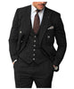 Tiavllya Tiavllya Vintage Classical Men's 3 Piece Suit Herringbone Tweed Notch Lapel Tuxedos (Blazer+vest+Pants)