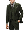 Tiavllya Tiavllya Vintage Classical Men's 3 Pieces Suit Tweed Notch Lapel Tuxedos (Blazer+vest+Pants)