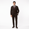 Tiavllya Tiavllya Vintage Classical Men's 3 Pieces Suit Tweed Notch Lapel Tuxedos (Blazer+vest+Pants)