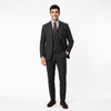 Tiavllya Tiavllya Vintage Classical Men's 3 Pieces Suit Tweed Notch Lapel Tuxedos (Blazer+vest+Pants)