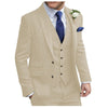 Tiavllya Tiavllya Vintage Classical Men's 3 Pieces Suit Tweed Peak Lapel Tuxedos (Blazer+vest+Pants)