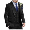 Tiavllya Tiavllya Vintage Classical Men's 3 Pieces Suit Tweed Peak Lapel Tuxedos (Blazer+vest+Pants)