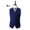 Tiavllya Tiavllya Vintage Classical Men's Classic Tweed Herringbone Notch Lapel Waistcoat