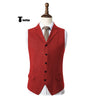 Tiavllya Tiavllya Vintage Classical Men's Classic Tweed Herringbone Notch Lapel Waistcoat