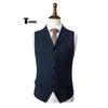 Tiavllya Tiavllya Vintage Classical Men's Classic Tweed Herringbone Notch Lapel Waistcoat