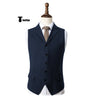 Tiavllya Tiavllya Vintage Classical Men's Classic Tweed Herringbone Notch Lapel Waistcoat