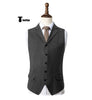 Tiavllya Tiavllya Vintage Classical Men's Classic Tweed Herringbone Notch Lapel Waistcoat