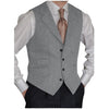 Tiavllya Tiavllya Vintage Classical Men's Classic Tweed Herringbone Notch Lapel Waistcoat