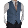 Tiavllya Tiavllya Vintage Classical Men's Classic Tweed Herringbone Notch Lapel Waistcoat
