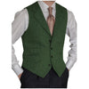 Tiavllya Tiavllya Vintage Classical Men's Classic Tweed Herringbone Notch Lapel Waistcoat