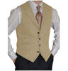 Tiavllya Tiavllya Vintage Classical Men's Classic Tweed Herringbone Notch Lapel Waistcoat