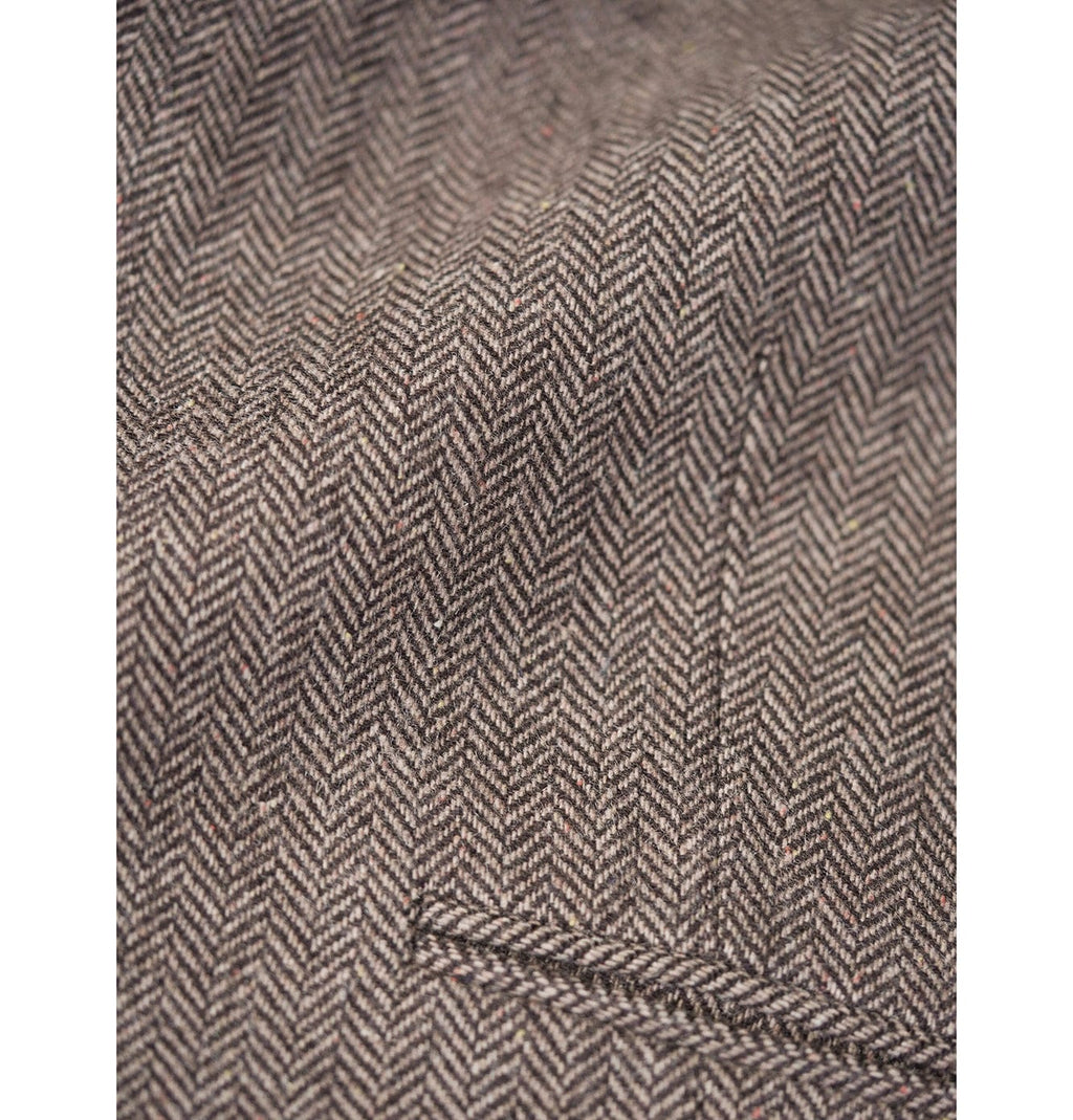 Tiavllya Tiavllya Vintage Classical Men's Classic Tweed Herringbone Notch Lapel Waistcoat