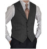 Tiavllya Tiavllya Vintage Classical Men's Classic Tweed Herringbone Notch Lapel Waistcoat